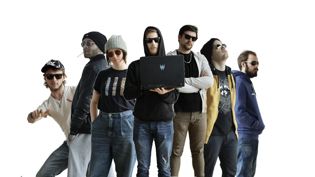 Our initial team logo, inspired by the musical band *Beastie Boys*