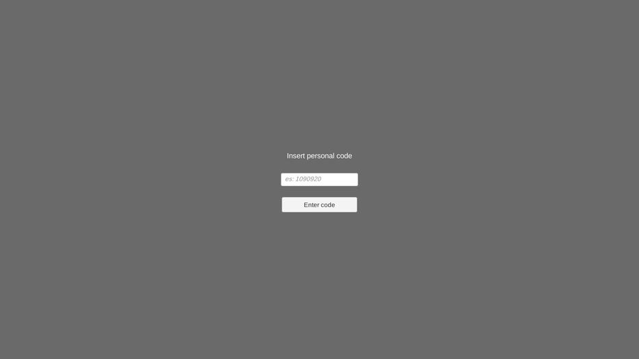 1st prototype's login page