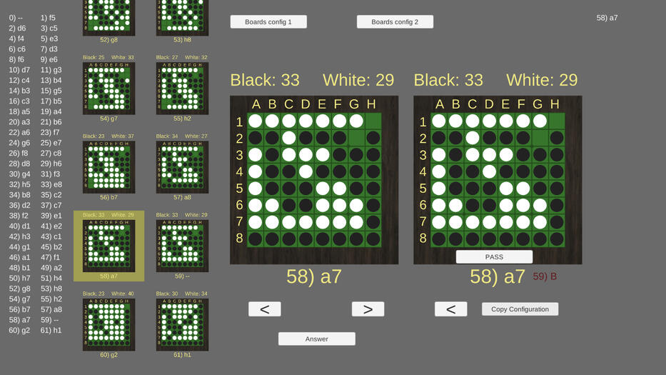 1st prototype's analysis page